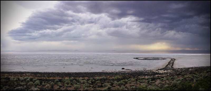Robert Smithson, Spiral Jetty, Rozel Point UT, 1970